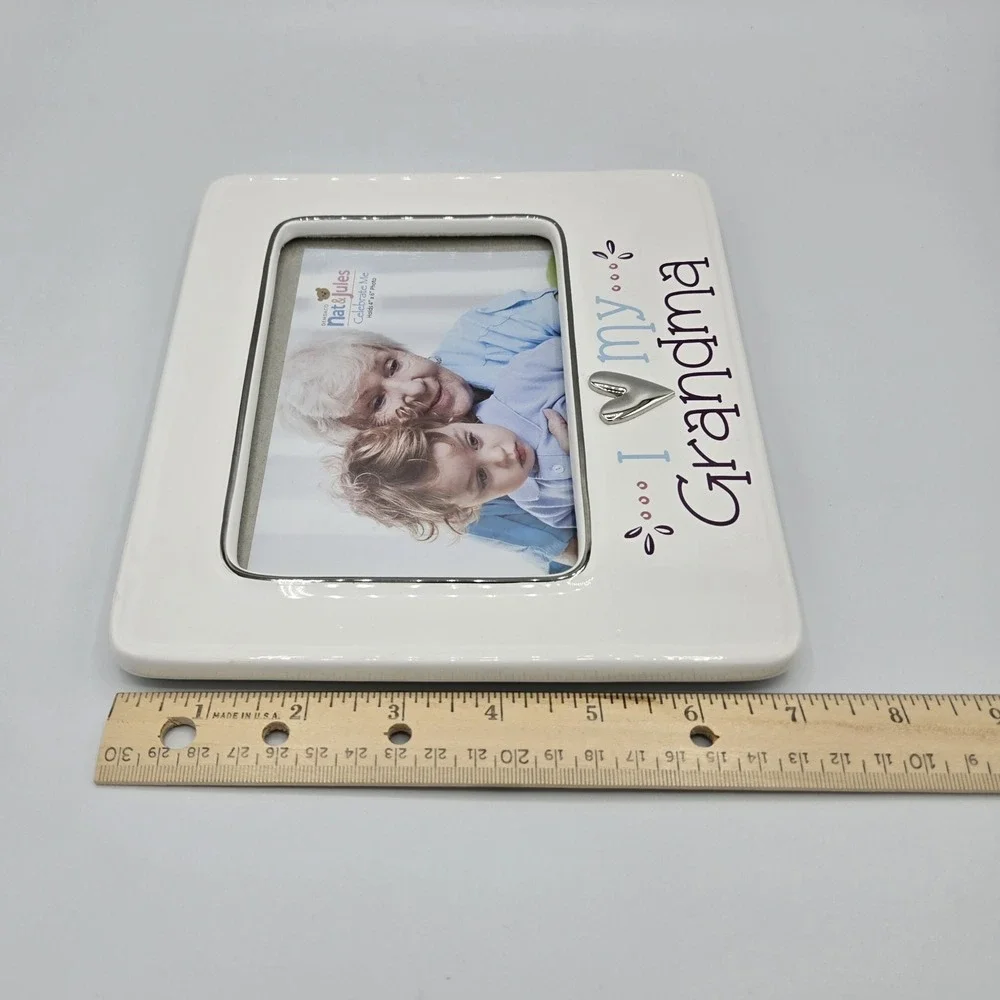I Love My Grandma Ceramic Picture Frame‎ For 4x6 Pictures